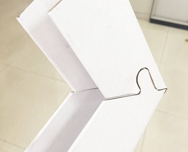 青岛纸护角的支脚尺寸从1.75英寸到3.00英寸不等